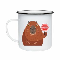 Кружка эмалированная Капибара. Error - PrintSalon