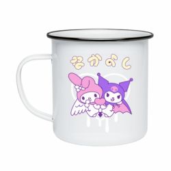 Кружка эмалированная Kuromi and My Melody - PrintSalon