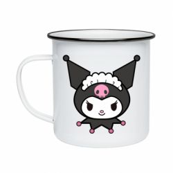 Кружка емальована Kuromi maid - PrintSalon
