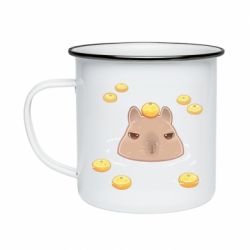 Кружка эмалированная Морда капибары - PrintSalon