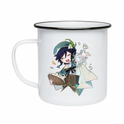 Кружка эмалированная Радостный Венти - PrintSalon