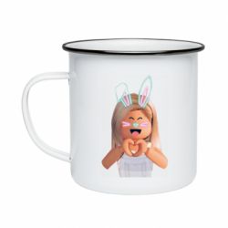 Кружка эмалированная Roblox girl - PrintSalon