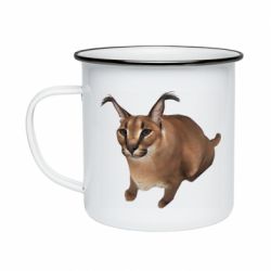 Кружка эмалированная Шлепа кот - PrintSalon