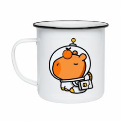 Кружка эмалированная Space Capybara - PrintSalon