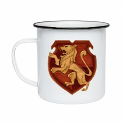 Кружка эмалированная Cтарая эмблема Гриффиндор - PrintSalon
