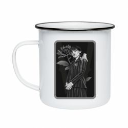 Кружка емальована Уэнсдэй | Венздей | Wednesday adams.. - PrintSalon
