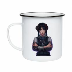 Кружка емальована Венздей Українка - PrintSalon