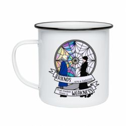 Кружка эмалированная Wednesday and friends - PrintSalon