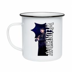 Кружка эмалированная Wendesday Addams - PrintSalon