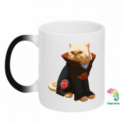 Чашка-хамелеон Akatsuki angry cat - PrintSalon