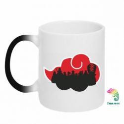 Чашка-хамелеон Akatsuki Members Red Cloud - PrintSalon