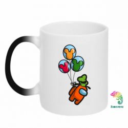 Чашка-хамелеон Among Balloons - PrintSalon