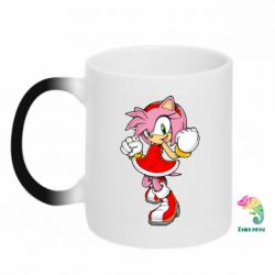 Чашка-хамелеон Amy Rose with smile - PrintSalon