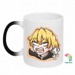 Чашка-хамелеон Angry Zenitsu Agatsuma - PrintSalon