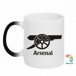 Чашка-хамелеон Arsenal simple logo - PrintSalon