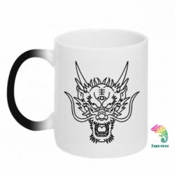 Чашка-хамелеон Asian dragon - PrintSalon