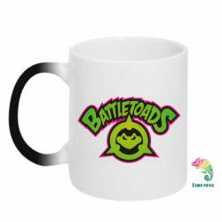 Чашка-хамелеон Battletoads logo