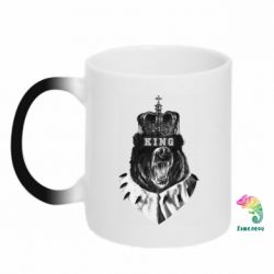 Чашка-хамелеон Bear King - PrintSalon