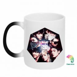 Чашка-хамелеон Bts  к-рор