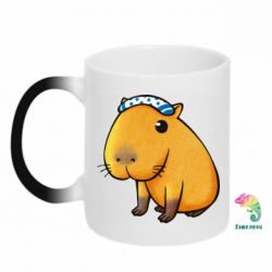 Чашка-хамелеон Capybara Art - PrintSalon