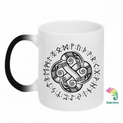 Чашка-хамелеон Celtic Dragon and Runes - PrintSalon