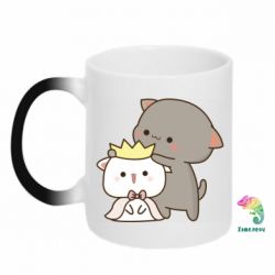 Чашка-хамелеон Чиби котики - PrintSalon