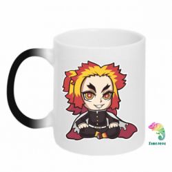 Чашка-хамелеон Chibi Senjuro Rengoku - PrintSalon