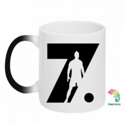 Чашка-хамелеон Cristiano Ronaldo Silhouette Art - PrintSalon