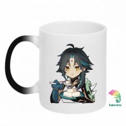 Чашка-хамелеон Cяо кушает - PrintSalon