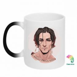 Чашка-хамелеон Damiano David  portrait - PrintSalon