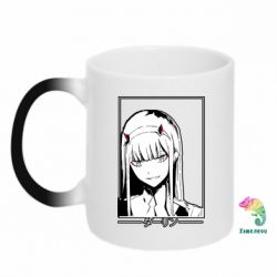Чашка-хамелеон Darling in the franxx. - PrintSalon