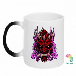 Чашка-хамелеон Darth Maul Japanese mask - PrintSalon