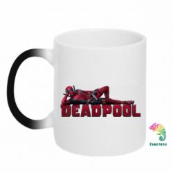 Чашка-хамелеон Дэдпул арт - PrintSalon