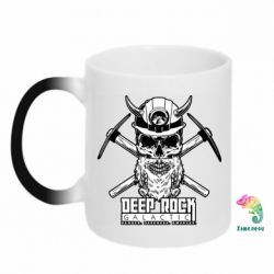 Чашка-хамелеон Deep Rock Galactic skull - PrintSalon
