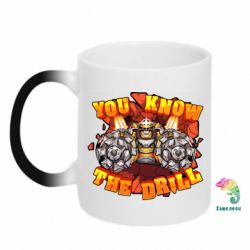 Чашка-хамелеон Deep Rock Galactic You know The drill - PrintSalon