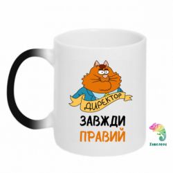 Чашка-хамелеон Директор всегда прав-PrintSalon Чашка-хамелеон Директор всегда прав