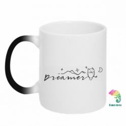Чашка-хамелеон Dreamer  owl - PrintSalon