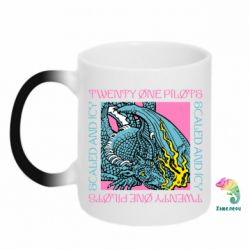 Чашка-хамелеон Двадцать один пилот-PrintSalon Чашка-хамелеон Двадцать один пилот