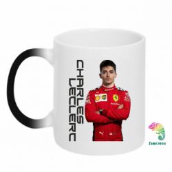 Чашка-хамелеон F1 Charles Leclerc - PrintSalon