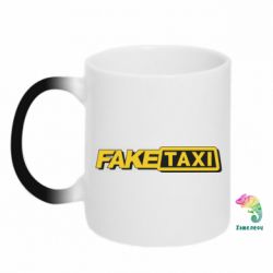 Чашка-хамелеон Fake taxi logo 2 - PrintSalon