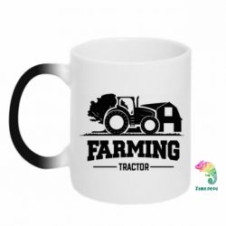 Чашка-хамелеон Farming Tractor - PrintSalon