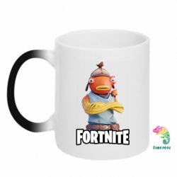 Чашка-хамелеон Fishstick Fortnite - PrintSalon