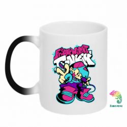 Чашка-хамелеон FnF Boy And Logo
