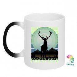 Чашка-хамелеон Forest deer - PrintSalon