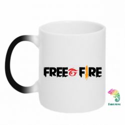 Чашка-хамелеон Free fire and logo Garena - PrintSalon