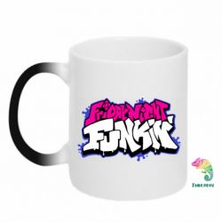 Чашка-хамелеон Friday Night Funkin Logo - PrintSalon