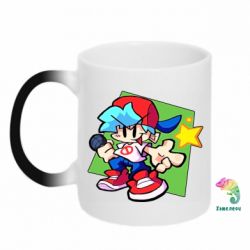 Чашка-хамелеон Friday Night Funkin Star - PrintSalon