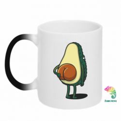 Чашка-хамелеон Funny avocado - PrintSalon