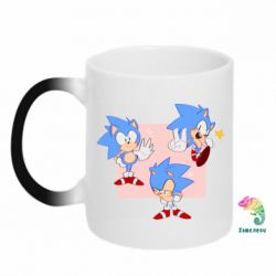 Чашка-хамелеон Funny Sonic - PrintSalon