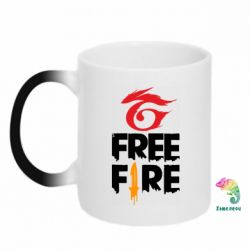 Чашка-хамелеон Garena and Free Fire logo - PrintSalon